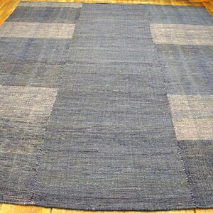 Wonderful Gray Color Contemporary American Shaker Style Flat-Weave Rug - detail view 1