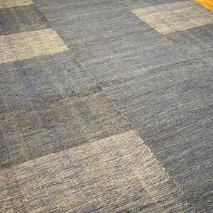 Wonderful Gray Color Contemporary American Shaker Style Flat-Weave Rug - detail view 2