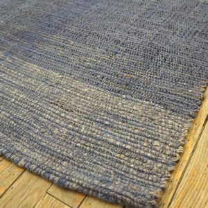 Wonderful Gray Color Contemporary American Shaker Style Flat-Weave Rug - detail view 5