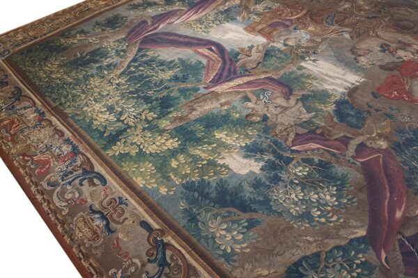 1650 multi mid-17th century antique large scale tapestry european flat weave 2 1650 multi mid-17th century antique large scale tapestry european flat weave - detail view 1