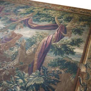 1650 Multi Mid-17th Century Antique Large Scale Tapestry European Flat Weave - detail view 2