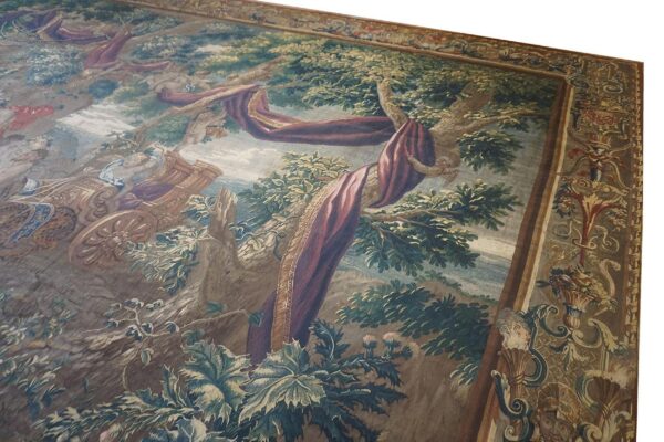 1650 multi mid-17th century antique large scale tapestry european flat weave 3 1650 multi mid-17th century antique large scale tapestry european flat weave - detail view 2
