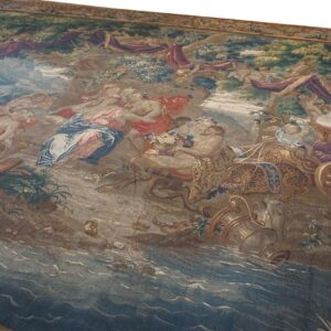1650 Multi Mid-17th Century Antique Large Scale Tapestry European Flat Weave - detail view 3
