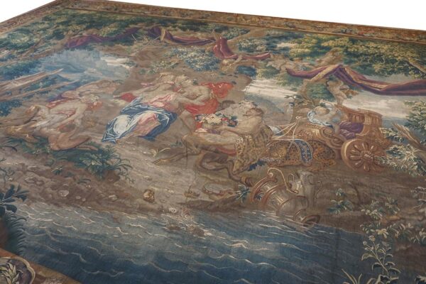 1650 multi mid-17th century antique large scale tapestry european flat weave 4 1650 multi mid-17th century antique large scale tapestry european flat weave - detail view 3