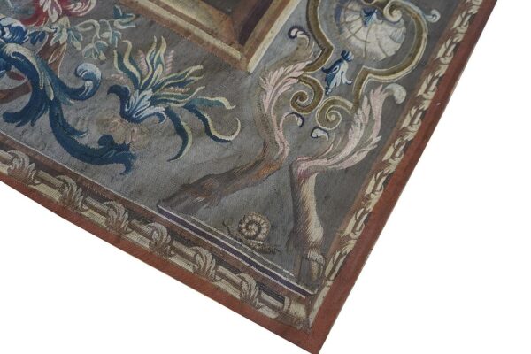 1650 multi mid-17th century antique large scale tapestry european flat weave 7 1650 multi mid-17th century antique large scale tapestry european flat weave - detail view 6