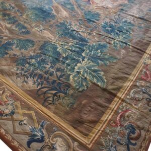 1650 Multi Mid-17th Century Antique Large Scale Tapestry European Flat Weave - detail view 7