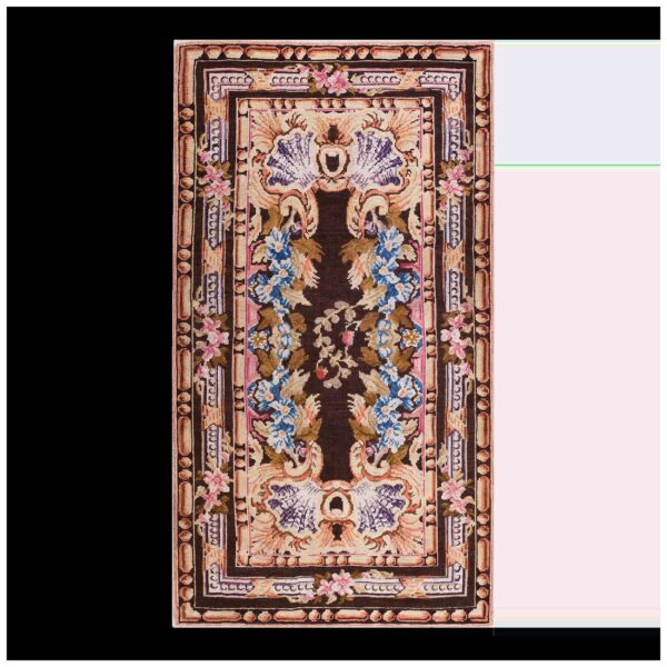 1760s black floral medallion antique english axminster rug 4' x 7' knotted wool carpet
