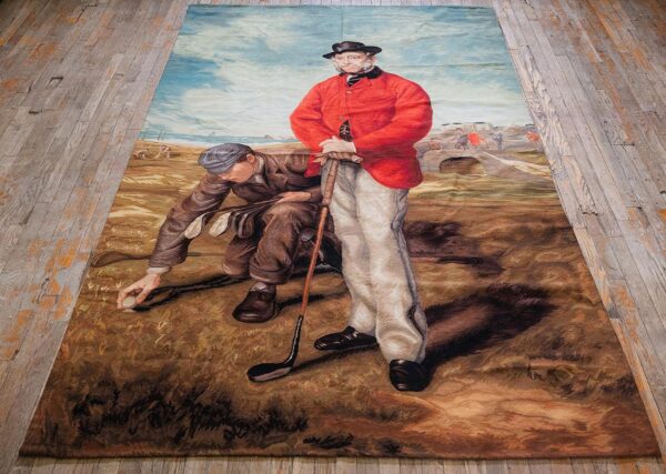 1875 antique elegant figural tapestry european flat weave 2 1875 antique elegant figural tapestry european flat weave - detail view 1