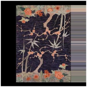 1930s American Hooked Rug in Art Deco Style