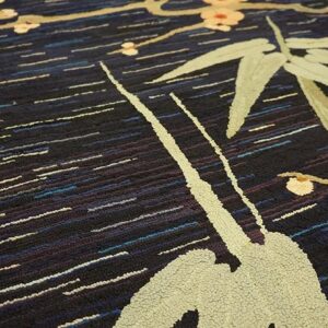 1930s American Hooked Rug in Art Deco Style - detail view 3