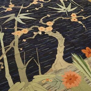 1930s American Hooked Rug in Art Deco Style - detail view 5