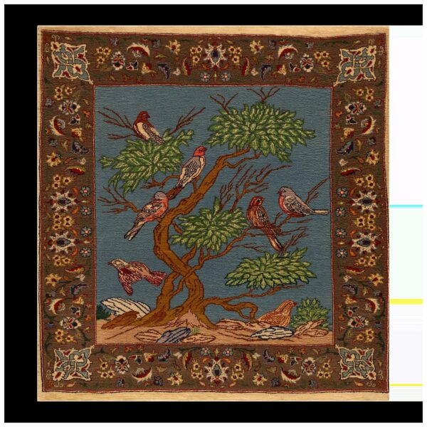 1930s blue animalistic antique persian tabriz rug 2' x 2' 3" handknotted wool carpet 1 1930s blue animalistic antique persian tabriz rug 2' x 2' 3" handknotted wool carpet