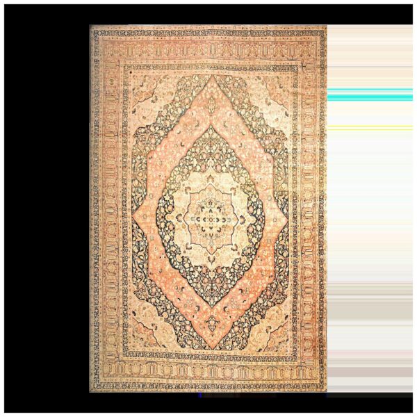 1930s ivory salmon medallion antique persian tabriz rug 11'2" x17'4" handknotted wool carpet 1 1930s ivory salmon medallion antique persian tabriz rug 11'2" x17'4" handknotted wool carpet