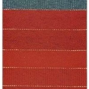 1960s Multicolor Vintage Kilim Runner Stripe Swedish Flatweave Wool Rug