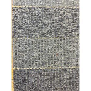 1960s Multicolor Vintage Kilim Runner Stripe Swedish Flatweave Wool Rug - detail view 1