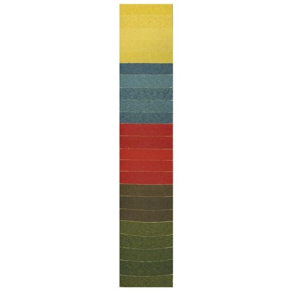 1960s multicolor vintage kilim runner stripe swedish flatweave wool rug 8 1960s multicolor vintage kilim runner stripe swedish flatweave wool rug - detail view 7