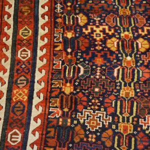 19th Century W Persian Sauj Bulak Carpet - detail view 4