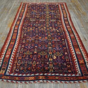 19th Century W Persian Sauj Bulak Carpet - detail view 6