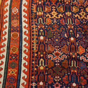 19th Century W Persian Sauj Bulak Carpet - detail view 7