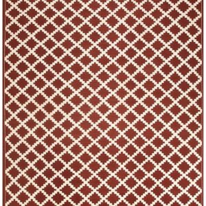 Warm Reddish Brown Modern Contemporary Geometric Trellis Pattern Handwoven Wool Needlepoint Flat Weave Kilim Carpet With Silk Highlight