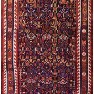 19th Century W Persian Sauj Bulak Carpet