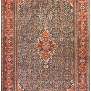 Gorgeous and Stately Antique Persian Sultanabad Rug With Medallion Design