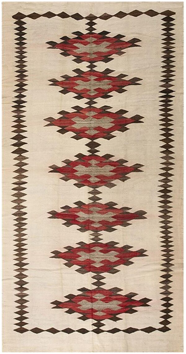 1930s rustic beige field geometric antique american navajo flatweave wool rug 1 1930s rustic beige field geometric antique american navajo flatweave wool rug