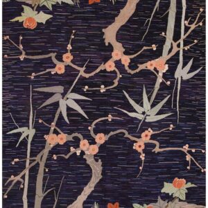 1930s American Hooked Rug in Art Deco Style