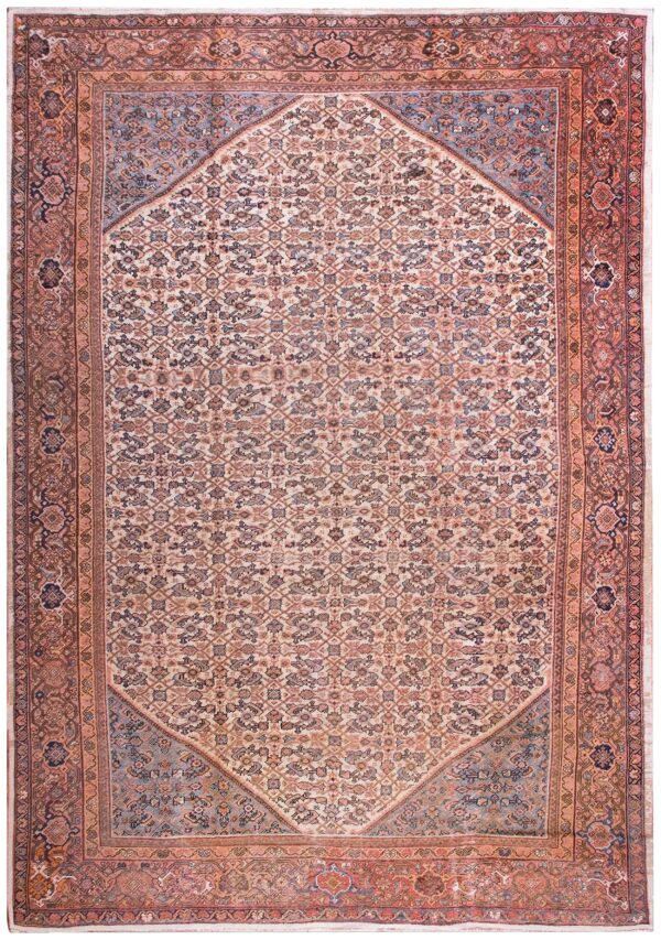 Early 20th century persian mahal carpet 1 Early 20th century persian mahal carpet