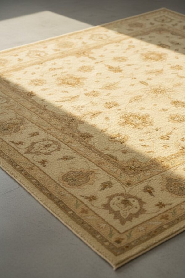 Iris peshawar multicolor hand knotted wool rug 3 Beige peshawar traditional oriental hand-knotted wool area rug