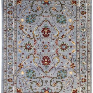 Dahlia Oriental Gray Hand Knotted Wool Rug