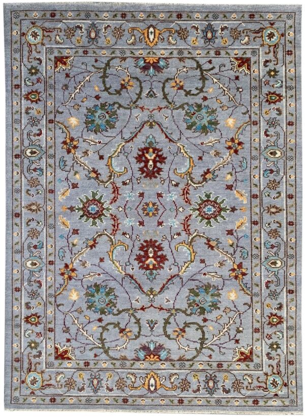 Dahlia oriental gray hand knotted wool rug 1 Dahlia oriental gray hand knotted wool rug