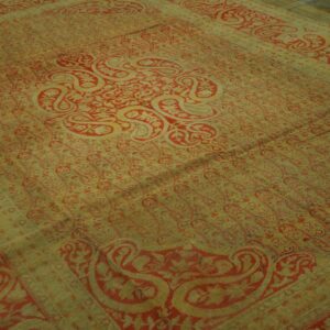 Gorgeous Decorative Beige Ground Color With Exquisite Medallion Design Antique Indian Amritsar Rug - detail view 2