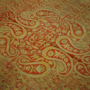 Gorgeous Decorative Beige Ground Color With Exquisite Medallion Design Antique Indian Amritsar Rug - detail view 4