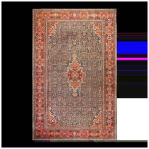 Gorgeous and Stately Antique Persian Sultanabad Rug With Medallion Design