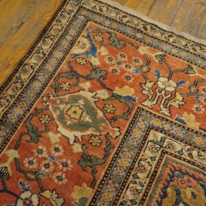 Gorgeous and Stately Antique Persian Sultanabad Rug With Medallion Design - detail view 4