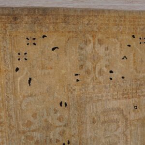 Ivory Hand-Knotted Wool Peshawar Traditional Area Rug 8' x 10' - detail 1