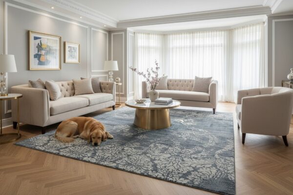 Classic unique black and ivory hand knotted wool & bamboo silk rug 7 Black and ivory transitional abstract bamboo silk and wool hand-knotted area rug