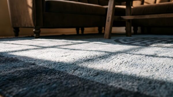 1920s rectangle blue small scatter size antique knotted wool chinese - peking rug 9 1920s rectangle blue small scatter size antique knotted wool chinese - peking rug (sku 25333) - in-room detail