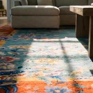 Wool 1920s Knotted Square Chinese Antique - Art Deco Room Size Rug (SKU 25798) - in-room detail