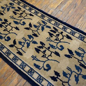 1930s Antique Chinese Peking Ivory Wool Hallway Runner Rug (SKU 25834) - room view