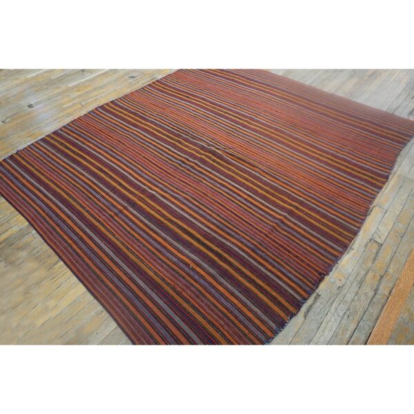 1950s geometric mid century vintage turkish decorative kilim handwoven rug 2 1950s geometric mid century vintage turkish decorative kilim handwoven rug - detail view 1