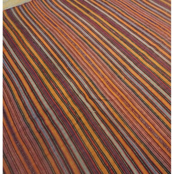 1950s geometric mid century vintage turkish decorative kilim handwoven rug 6 1950s geometric mid century vintage turkish decorative kilim handwoven rug - detail view 5