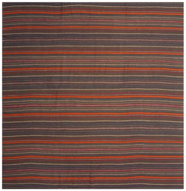 1950s geometric vintage flatweave bold colorful turkish kilim square rug 1 1950s geometric vintage flatweave bold colorful turkish kilim square rug