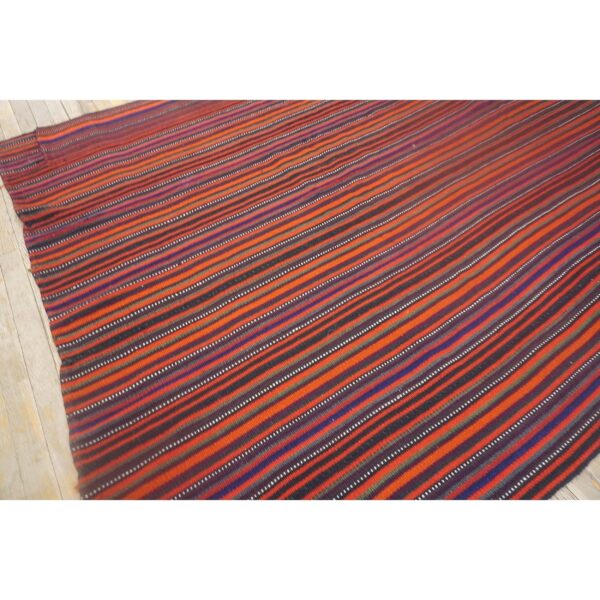 1950s multi field geometric stripe vintage turkish decorative kilim rug 4 1950s multi field geometric stripe vintage turkish decorative kilim rug - detail view 3