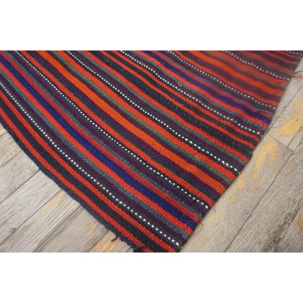 1950s multi field geometric stripe vintage turkish decorative kilim rug 5 1950s multi field geometric stripe vintage turkish decorative kilim rug - detail view 4