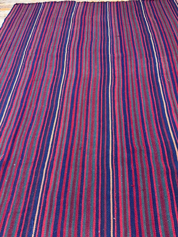 1950s vintage geometric flatweave wool turkish decorative kilim square rug 4 1950s vintage geometric flatweave wool turkish decorative kilim square rug - detail view 3
