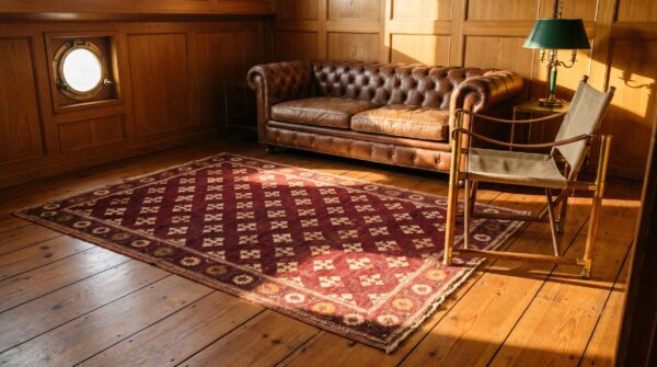 Antique 4 pointed star indian small wool agra red rug 10 Antique 4 pointed star indian small wool agra red rug (sku 21149) - room view