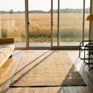 Antique Agra - Cotton Small Scatter Size Cotton Yellow Rug (SKU 20126) - room view