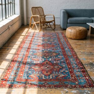 Antique Akstafa Caucasian Knotted Hallway Runner Rug (SKU 17879) - room view